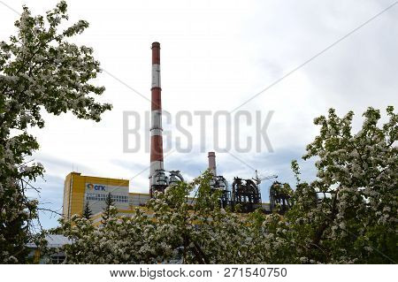 Barnaul, Russia June 2, 2018: Thermal Power Plant In Barnaul In The South Of Western Siberia