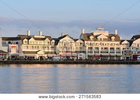 Orlando, Florida. November 19 , 2018 Colorful-of-the-century Boardwalks In Such Coastal Cities As At