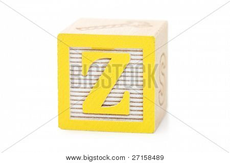 Cubes mit Buchstaben, isoliert auf weiss