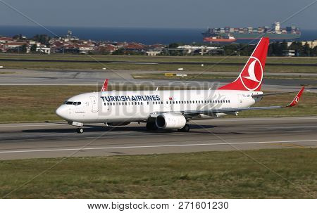 Airplane Takeoff From Airport