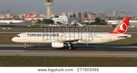 Airplane Takeoff From Airport