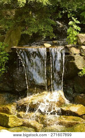 Garden Feature A Waterfall In Martin Mere