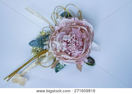 Wedding Flower On A Light Background. Flower For Cards And Invitations. Decor