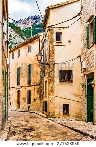 View Of The Old Village Of Estellencs On Majorca Island, Spain