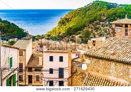 Idyllic Old Mediterranean Village At The Coast On Majorca Island