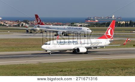 Airplane Takeoff From Airport