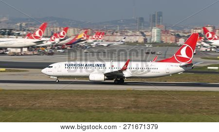 Airplane Takeoff From Airport