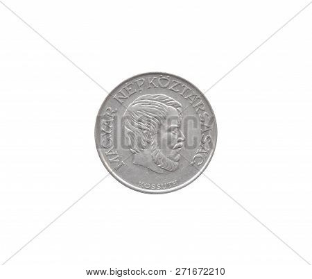 Obverse Of 5 Hungarian Forint Coin That Shows Portrait Of Lajos Kossuth