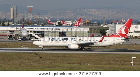 Airplane Takeoff From Airport