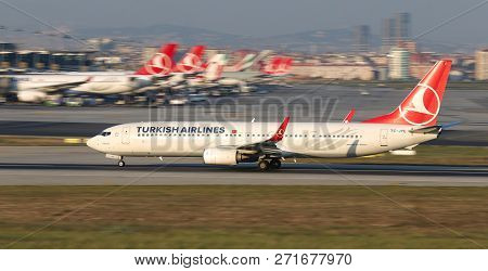 Airplane Takeoff From Airport