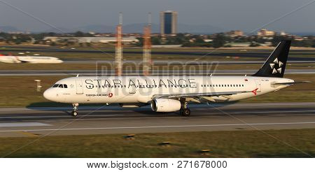 Airplane Takeoff From Airport