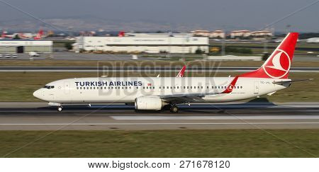 Airplane Takeoff From Airport