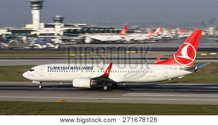 Airplane Takeoff From Airport