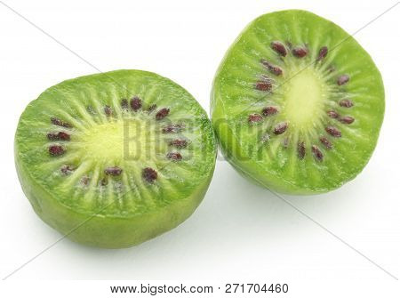 Actinidia Arguta Known As Baby Kiwi In Copenhagen, Denmark