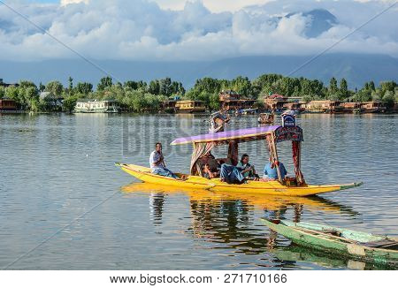 Landscape Of Dal Lake In Srinagar, India