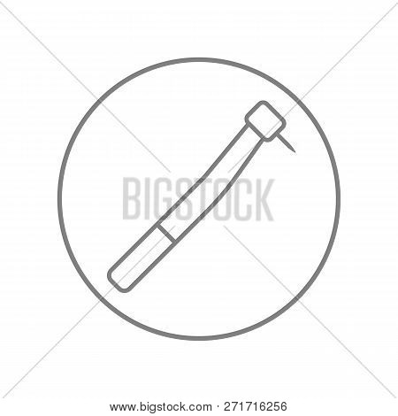 Dental Handpiece. Isolated On White Background. Vector Icon.