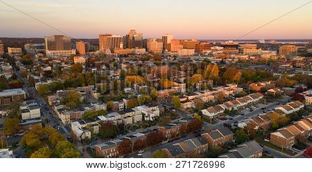 The Not So Little City Skyline Of Wilmington Delaware Late On A Fall Day In The Northeast Usa