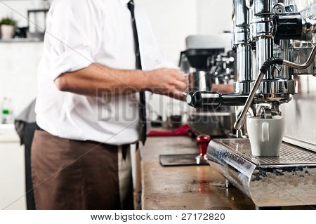limpa imagem de estação de café em um café