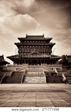 CHONGQING, CHINA â MARCH 13: Dazu museum in day on March 13, 2018 in Chongqing. With 17M population, it is the most populous Chinese municipality.