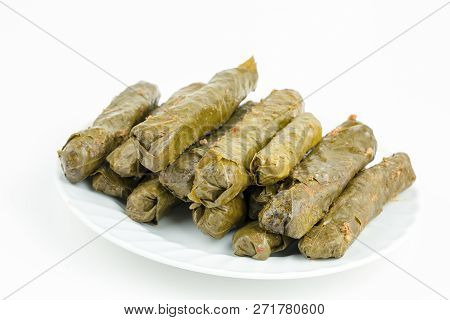 Traditional Delicious Turkish Foods; Stuffed Leaves (yaprak Sarmasi)