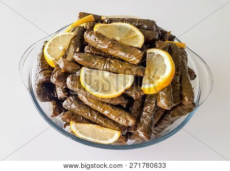 Traditional Delicious Turkish Foods; Stuffed Leaves (yaprak Sarmasi)