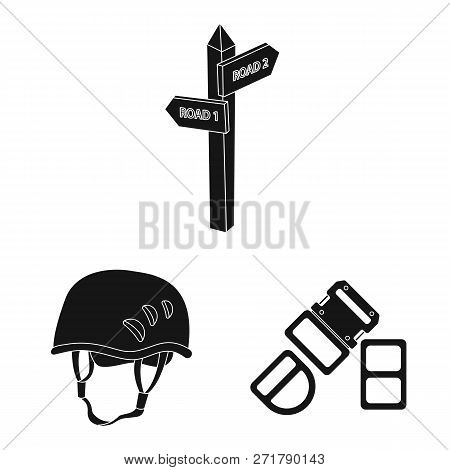 Vector Design Of Mountaineering And Peak Symbol. Set Of Mountaineering And Camp Stock Symbol For Web