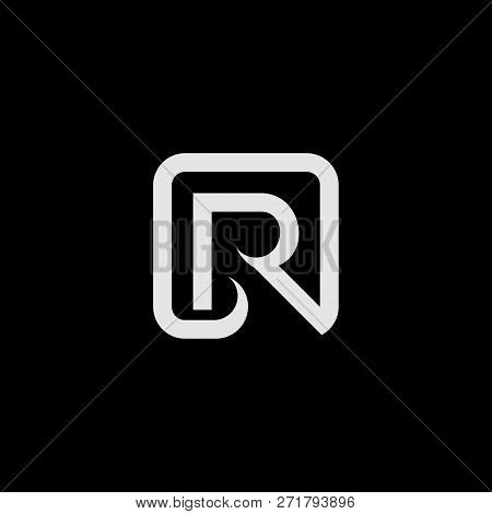 R Letter Monogram Symbol Vector Logo Design