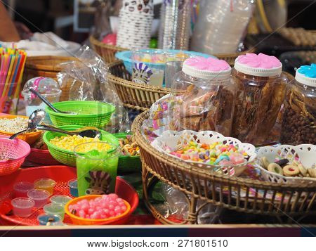 Close Up Sweets Dessert Sweetmeat Blancmange Delicious