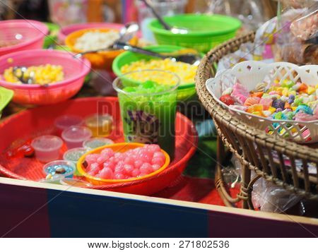 Close Up Sweets Dessert Sweetmeat Blancmange Delicious