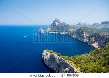 Mallorca, Spain. View Of Cape Formentor (cap De Formentor)