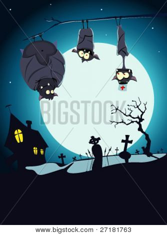 ภาพเวกเตอร์ของการ์ดฮาโลวีน