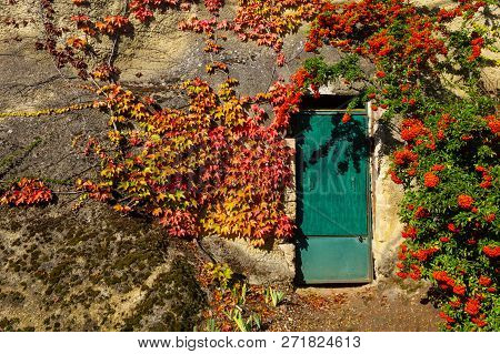 Door Of A House In A Rock At Auvers-sur-oise Village, France