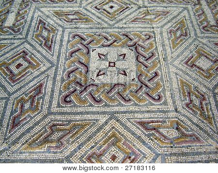 Mosaici romani in rovine di Conimbriga, Portogallo