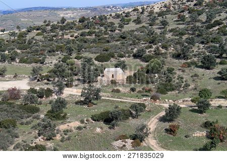 Kouklia Village, Paphos District, Cyprus, February 7th, 2014: View Of The Saints Constantine And Ele