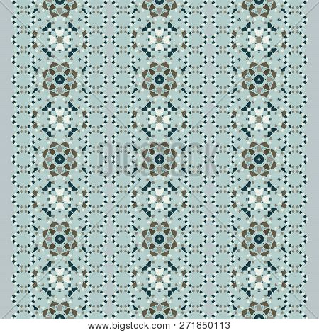 Nontrivial Bright Color Abstract  Geometric Pattern, Vector Seamless, Can Be Used For Printing Onto 