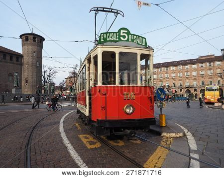 Vintage 116 Tram At Turin Trolley Festival