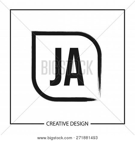 Initial Letter Ja Logo Template Vector Design