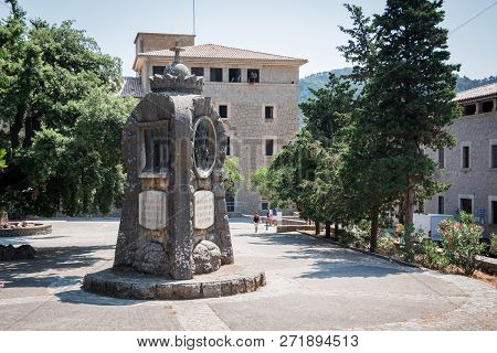 Mallorca, Spain - July 19, 2013: Santuari De Lluc. View Of The Famous Monastery On The Island Of Mal