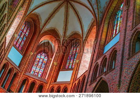 Interior Of Cathedral In Poznan, Poland