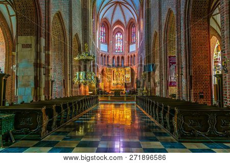 Interior Of Cathedral In Poznan, Poland