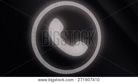 Phone Ring Icon Animation. Incoming Call. Animation Call Icon. Handmade Scribble Animation Of A Phon