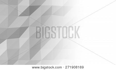 Abstract Crystal Facet Background Animation. Abstract Scifi Background With Glass And Crystals In Ru