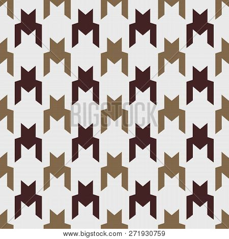 Houndstooth Seamless Pattern, Monochrome. Can Be Used For Wallpaper, Pattern Fills, Web Page Backgro