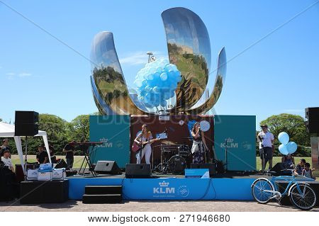 Buenos Aires, Argentina - November 4, 2018: Klm Party At United Nations Park In Buenos Aires. In The
