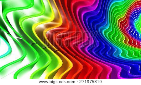 Render of 3D Geometric Abstract Background
