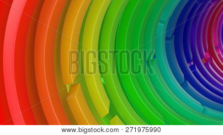Render of 3D Geometric Abstract Background
