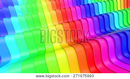 Render of 3D Geometric Abstract Background
