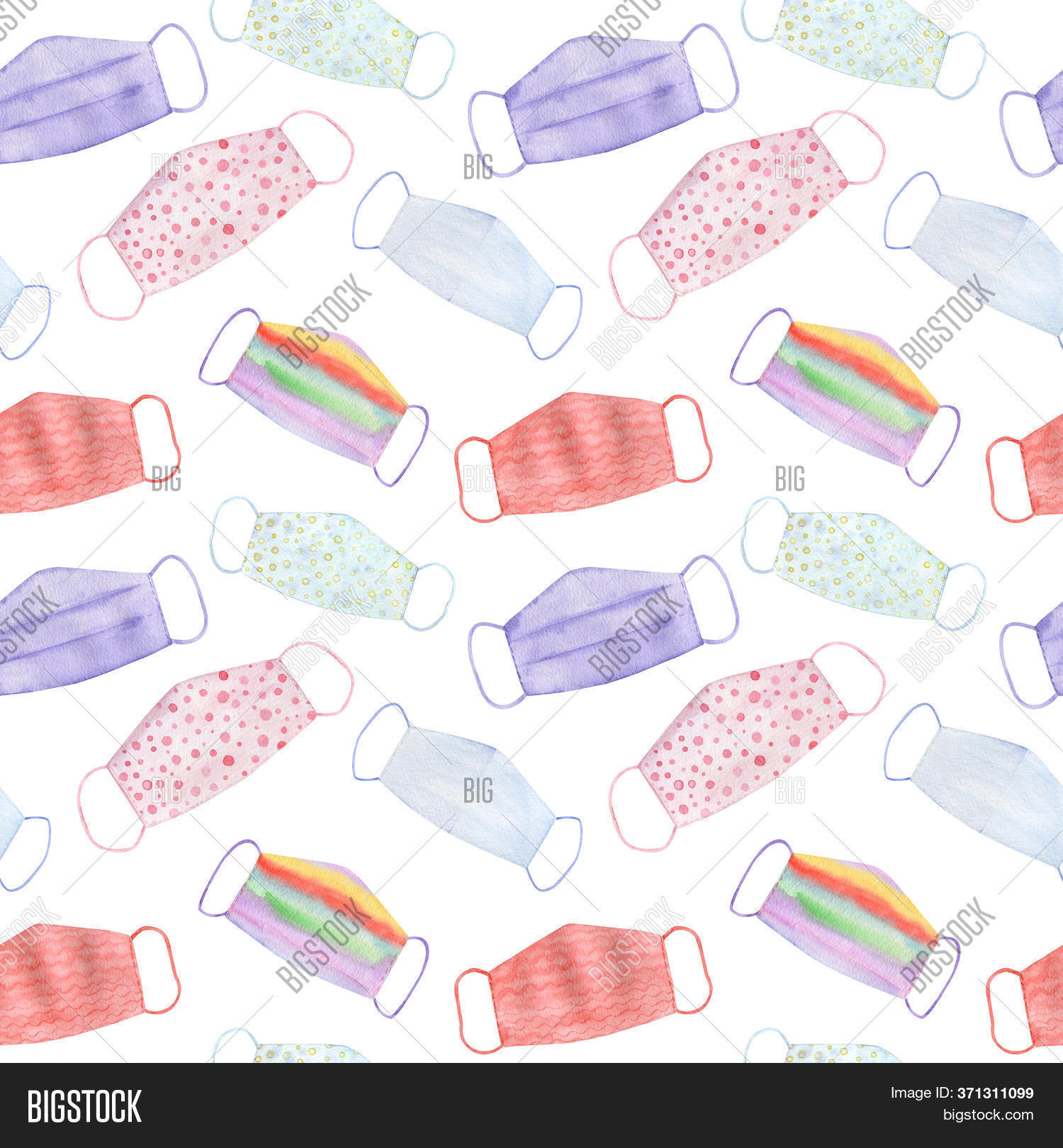 Face Masks Pattern. Image & Photo (Free Trial) | Bigstock