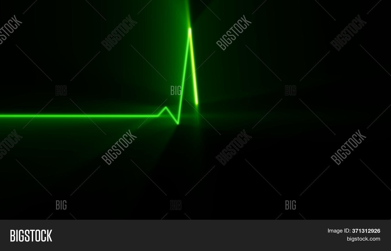 Heartbeat Green Light Image & Photo (Free Trial) Bigstock