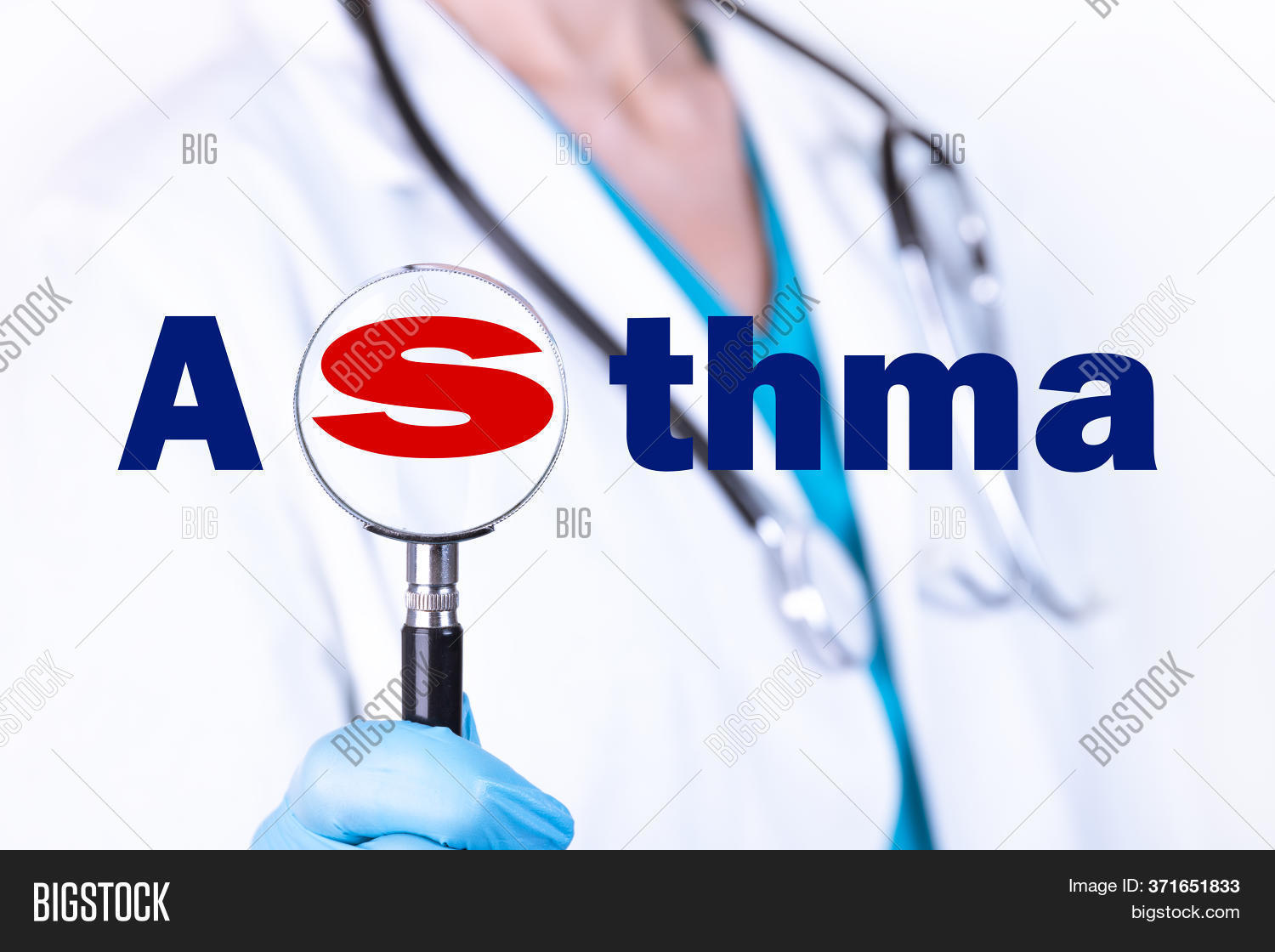 Asthma text written on image photo free trial bigstock